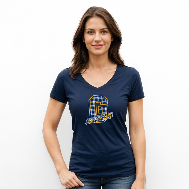Basketball 3 Women's V Neck
