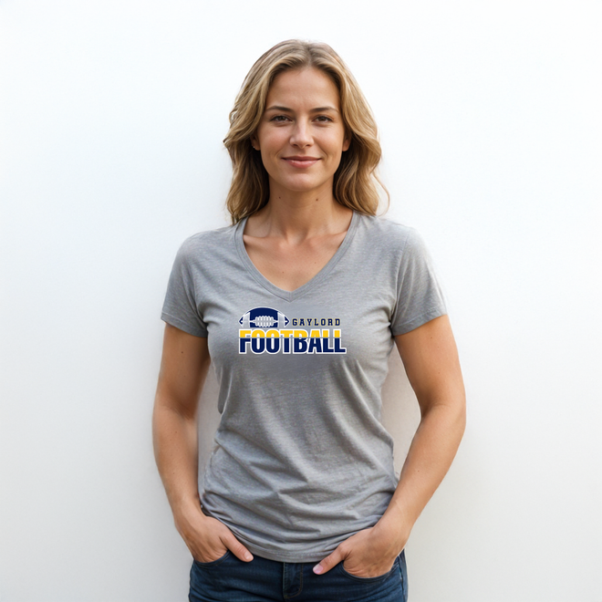 Football 1 Women's V Neck