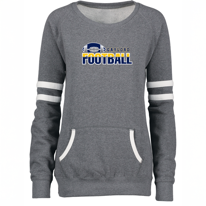 Football 1 Women's Varsity Fleece Crew Sweatshirt
