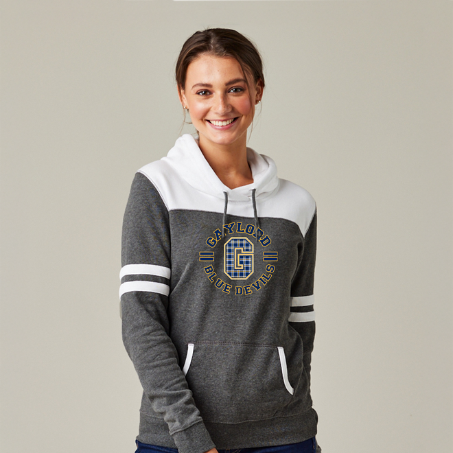 Blue Devils 2 Ladies Varsity Fleece Pullover Hood