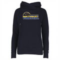 Volleyball 1 Women's Fleece Funnel Neck Pullover Hoodie