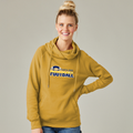 Football 1 Women's Fleece Funnel Neck Pullover Hoodie