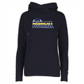 Football 1 Women's Fleece Funnel Neck Pullover Hoodie