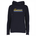 Basketball 1 Women's Fleece Funnel Neck Pullover Hoodie